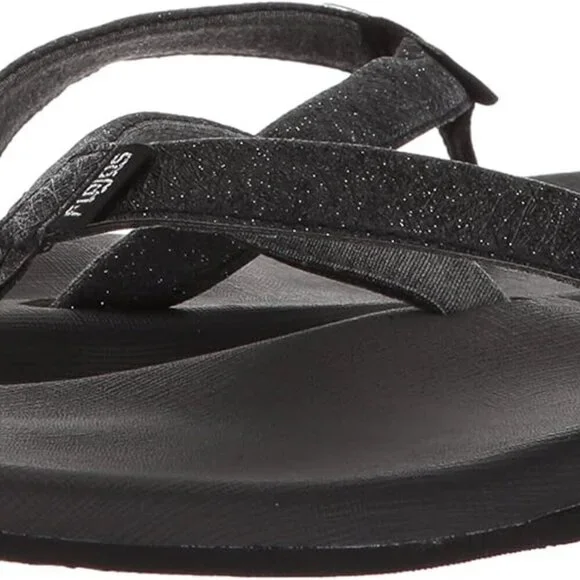 Women's Rubber Flip-Flops Slip-On Summer Sandals with Memory Foam Cushion